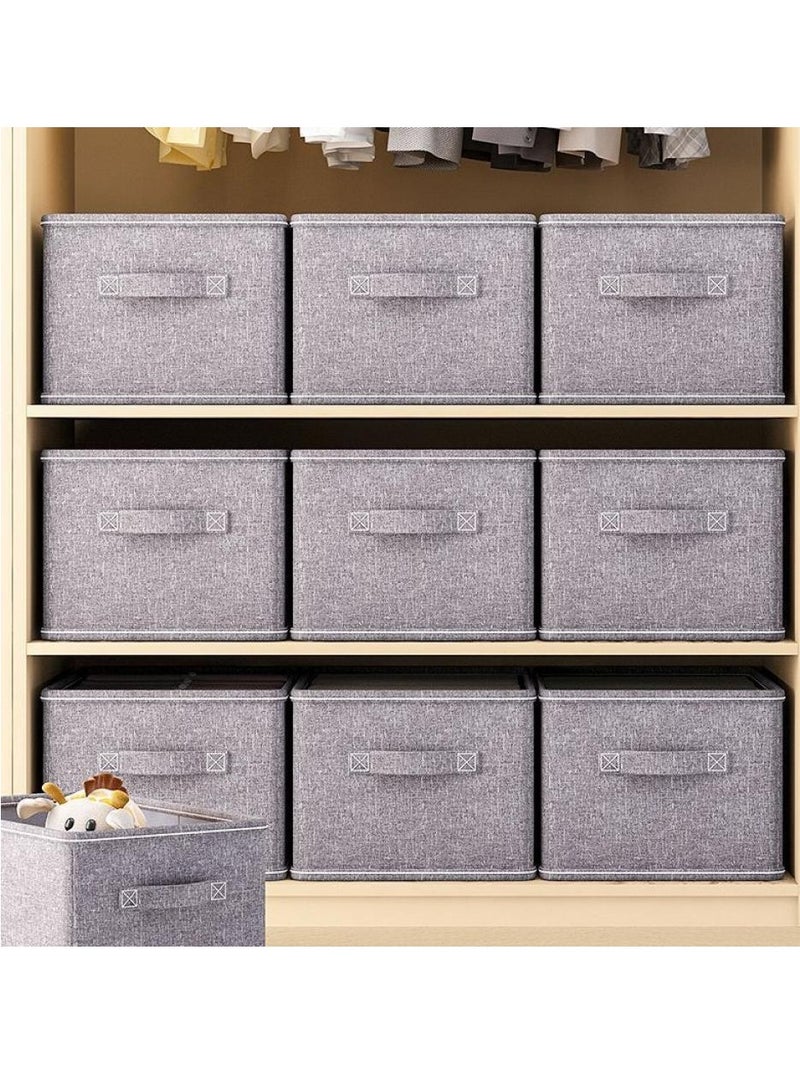 إيونتو 3 عبوات من أكياس تخزين سعة 29 لتر، صناديق تخزين الملابس قابلة للطي وموفرة للمساحة، منظمات خزانة ملابس السفر، حاويات تحت السرير، منظم الملابس، 30 * 30 * 30 سم رمادي - Image 5