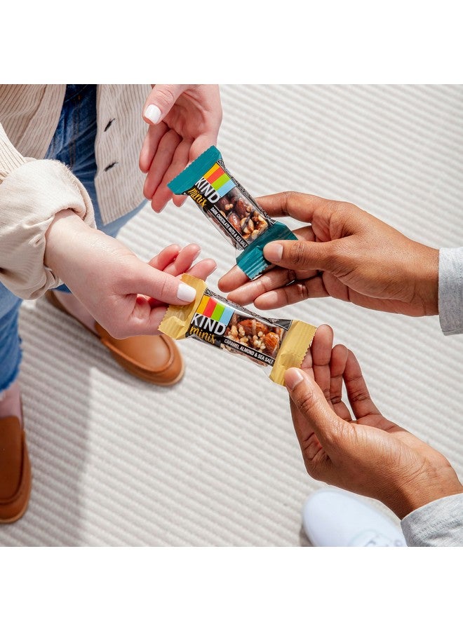 KIND Bar Minis, Variety Pack, Dark Chocolate Nuts and Sea Salt, Caramel Almond Sea Salt, Dark Chocolate Cherry Cashew Healthy Snacks, Gluten Free, Low Calorie Snacks, Low Sugar, 30 Count - Image 2