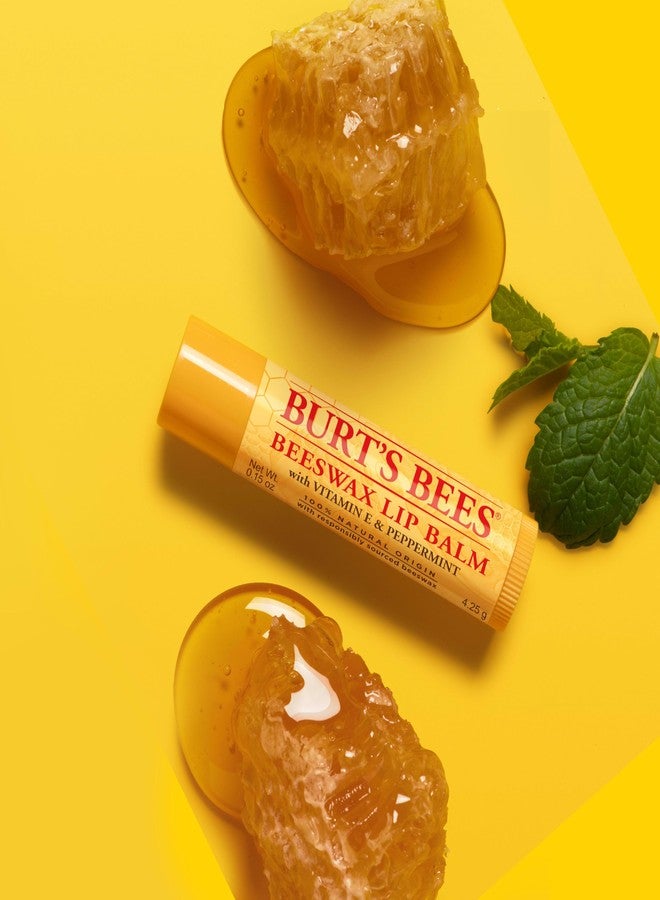 Burt's Bees Lip Balm Beeswax and Ultra Conditioning Lip Balm Pack, Hydrating Lip Moisturizer with Kokum and Shea Butter, Natural Origin Lip Care, 4 Tubes, 0.15oz. - Image 4