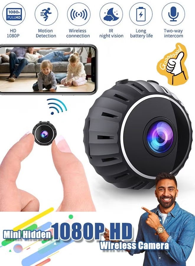 Generic Mini Spy Cameras, 1080p HD Wireless Camera With Night Vision, Hidden Motion Detection Home Security Camera, Portable Surveillance Cam For Indoor And Outdoor, (Black)  - Image 2