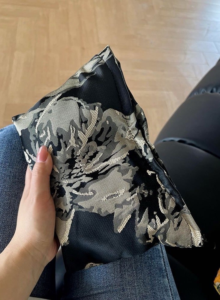 خاجول كيس ماكياج أسود سعة قماش السفر حقيبة المرحاض منظم فرشاة ماكياج ملحقات تجميلية كيس تخزين للمرأة - Image 5