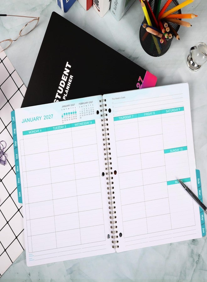 Artfan Student Planner 2026-2027 - School Planner 2026-2027, July 2026 - June 2027, 9" x 11", 3-Hole Punched Academic Planners with Stickers, Calendar Planner Weekly and Monthly for Middle or High School - Image 2