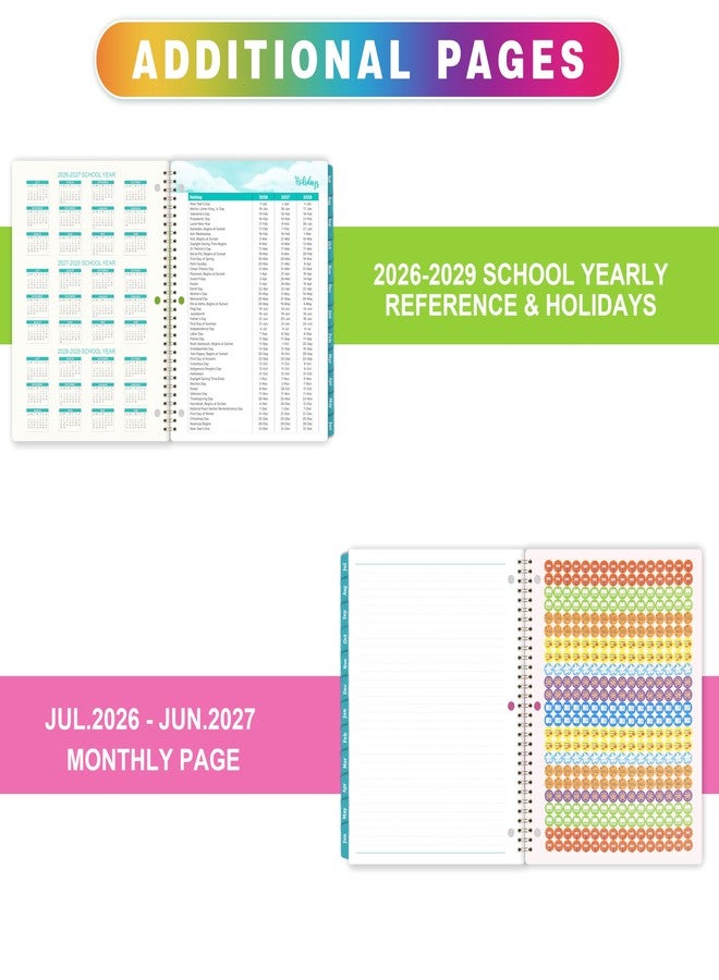 Artfan Student Planner 2026-2027 - School Planner 2026-2027, July 2026 - June 2027, 9" x 11", 3-Hole Punched Academic Planners with Stickers, Calendar Planner Weekly and Monthly for Middle or High School - Image 5