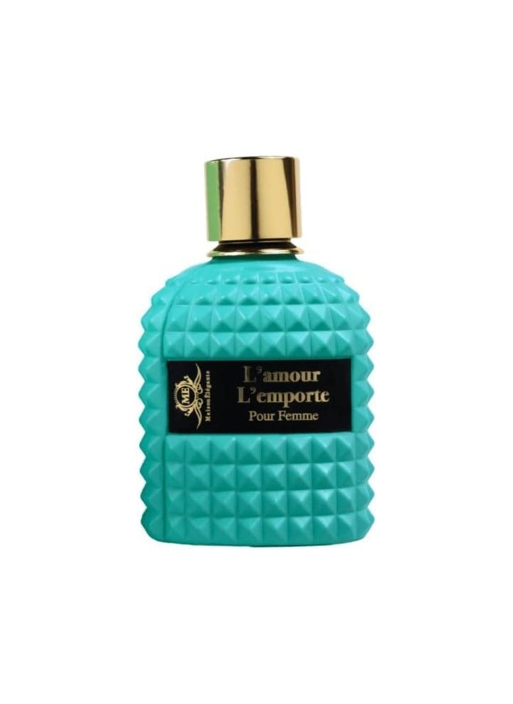 Maison Elegante Maison Elegante L'Amour L'Emporte Femme Eau de Parfum - Luxurious Women's Fragrance, 100ml - Long-Lasting, Scent  - Image 1