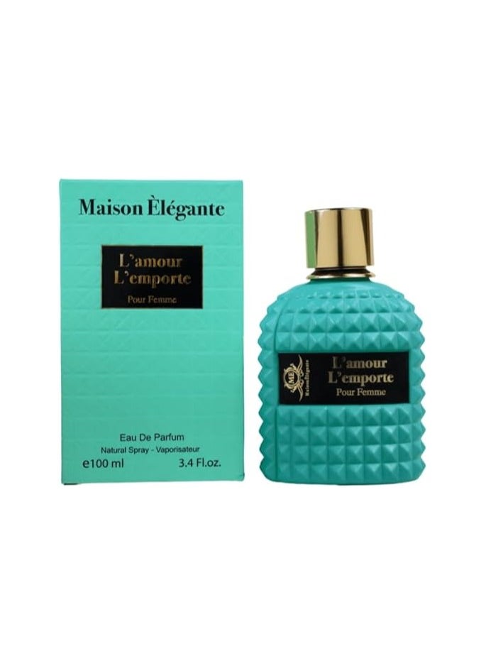 Maison Elegante Maison Elegante L'Amour L'Emporte Femme Eau de Parfum - Luxurious Women's Fragrance, 100ml - Long-Lasting, Scent  - Image 2