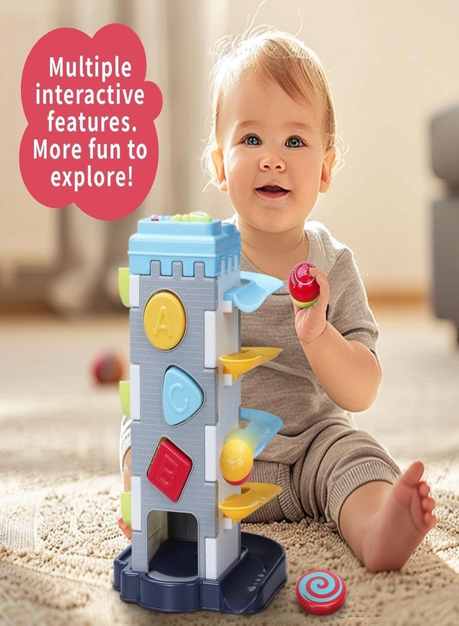 Samtop 4-in-1 Baby Ball Tower Toy with Music & Lights | Learning Activity for Toddlers 12-24 Months | Color Recognition & Shape Sorter | Ball Drop Playset for 1+ Year Old Boys & Girls - Image 4
