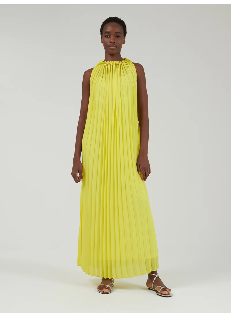 leem Pleated Sleeveless Kaftan