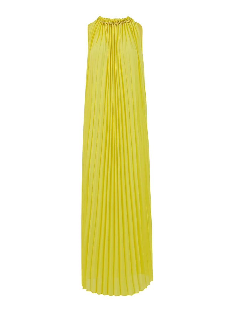 leem Pleated Sleeveless Kaftan