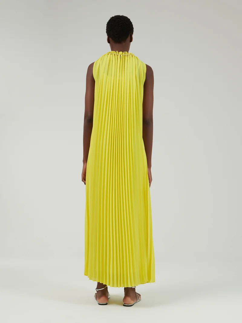 leem Pleated Sleeveless Kaftan