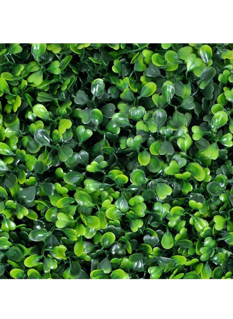 LINGWEI LINGWEI Artificial Wall Grass UV Boxwood Hedge Wall Panels Artificial Grass,Green Wall Grass, Fake Hedge for Decor Privacy Fence Indoor, Outdoor Garden Backyard 3pcs  - Image 5