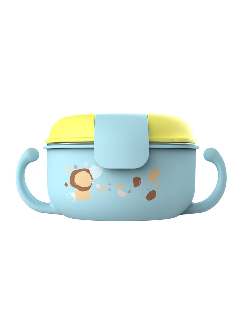 Generic - Bowl for Kids with Internal Plate of  Stainless steel with double handle - Image 1