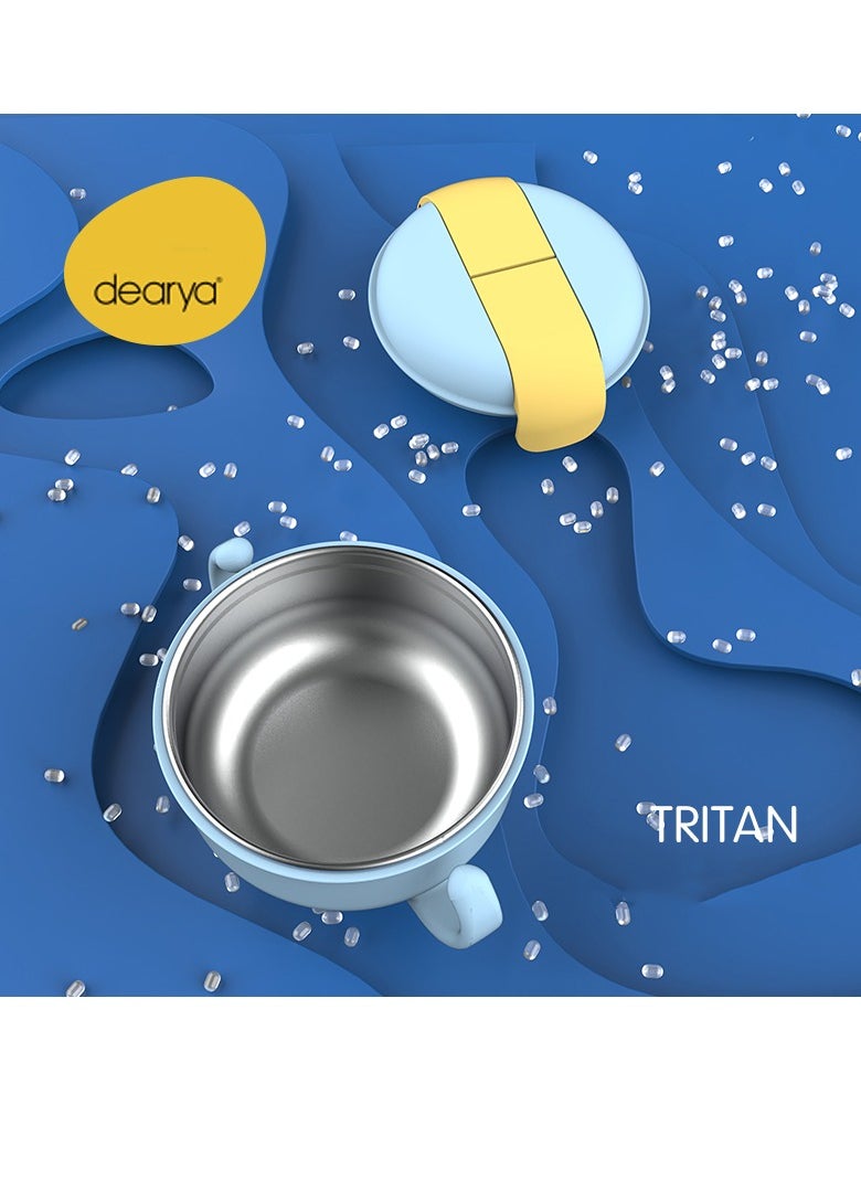 Generic - Bowl for Kids with Internal Plate of  Stainless steel with double handle - Image 1