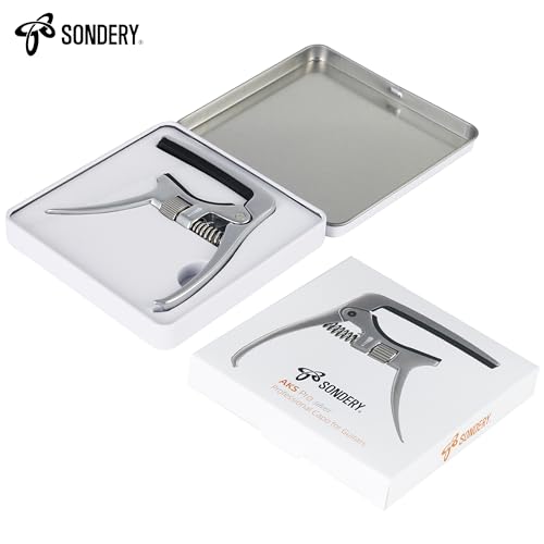 Sondery Capo Professional for Acoustic and Electric Guitars, Trigger Tension Adjustable - Image 2