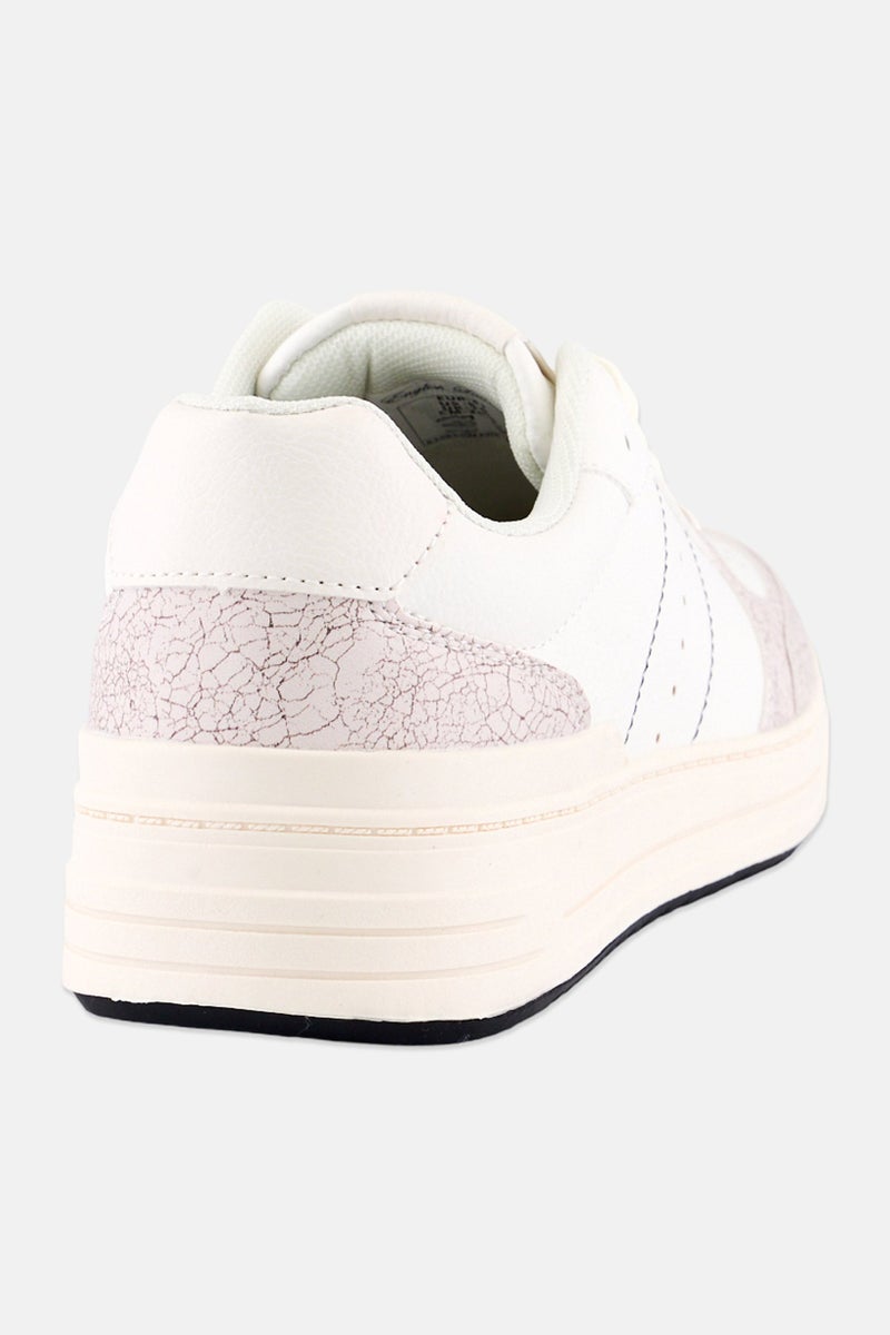 English Laundry Men Brand Logo Lace Up Casual Shoes, Off-White - Image 4