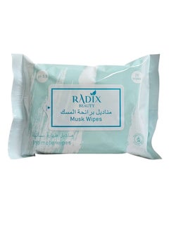 Radix Women's wipes moistened with the smell of musk contain 20 wipes. White 4gm 