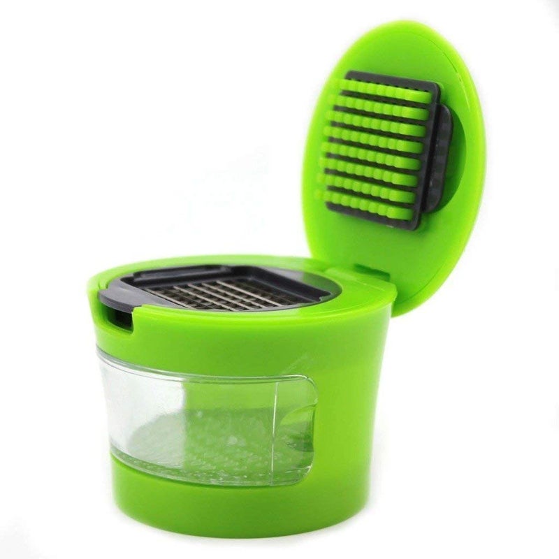 SHEEJAI Garlic Chopper/Ginger Chopper/Peeler/Slicer/Mincer/Cutter/Crusher/Dicer/Garlic Press Mini Chopper for Kitchen (Pack of 2) - Image 4