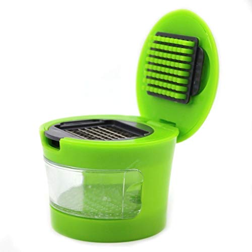 SHEEJAI Garlic Chopper/Ginger Chopper/Peeler/Slicer/Mincer/Cutter/Crusher/Dicer/Garlic Press Mini Chopper for Kitchen (Pack of 2) - Image 1