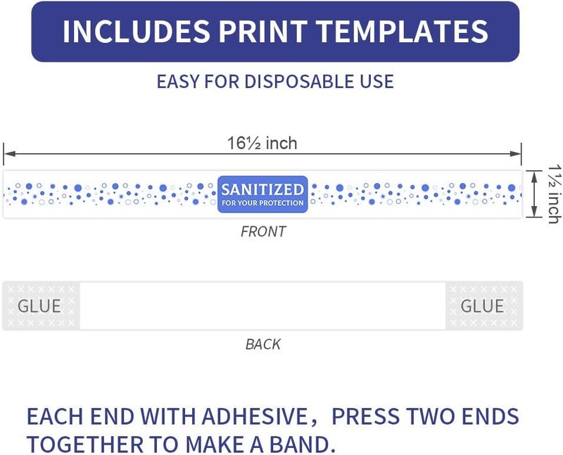 Essential حزام مقعد المرحاض المطبوعة بعرض 16-1/2" وعمق 1-1/2" للاستخدام في الفنادق والنزل (حالة من 500) - Image 2