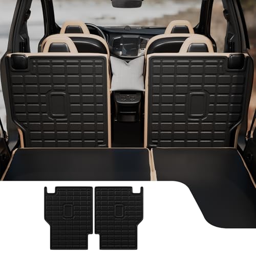 Dattumar Back Seat Cover Protector Compatible with 2018-2025 Ford Expedition Lincoln Navigator 7-Seater (Not Fit 8 Seats) Kick Mats All Weather 2024 Expedition Accessories (2nd Row Backrest Mats) - Image 1