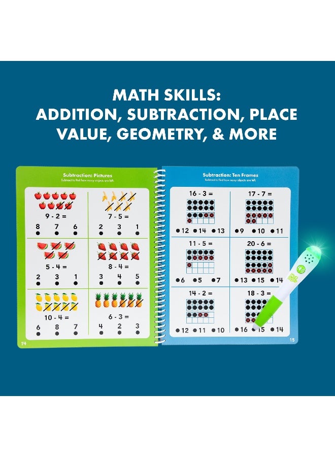 ليرننج ريسورسز مصادر التعلم - النقاط الساخنة - دعونا نتعلم الرياضيات - الصف الأول، كتاب تمارين تفاعلي يحتوي على 50 صفحة أنشطة وقلم ناطق، مناسب للأعمار من 6 سنوات فما فوق - Image 4