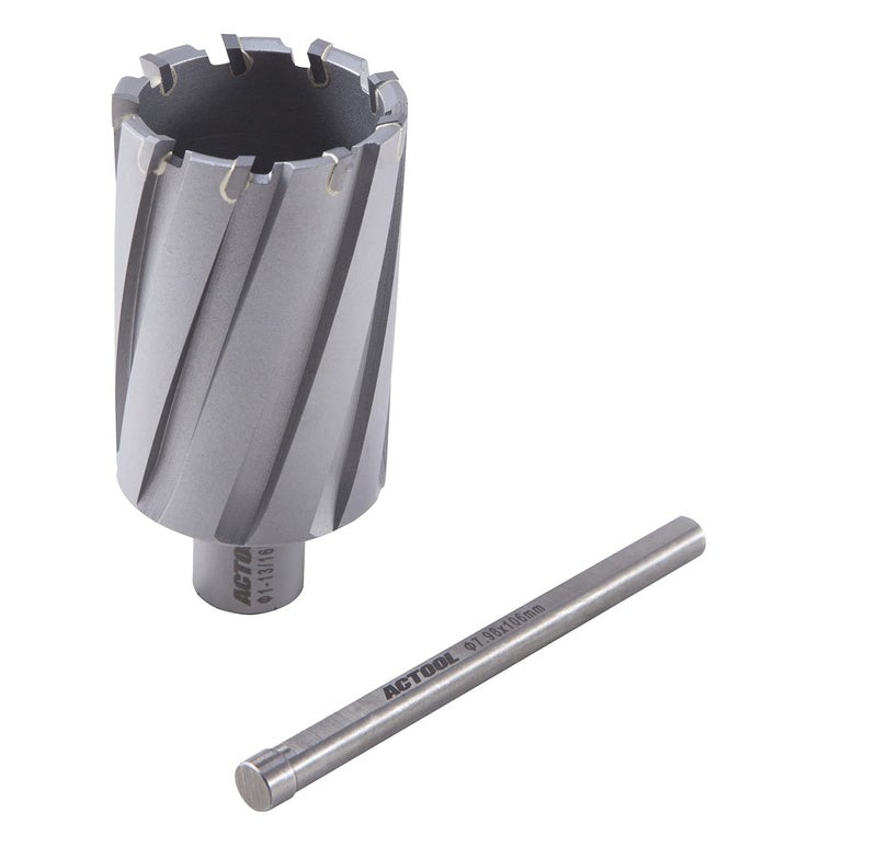 ACTOOL 1-13/16'' Diameter x 2'' Depth of Cut Carbide Tipped TCT ANNULAR Cutter with 3/4'' Weldon Shank - Image 5