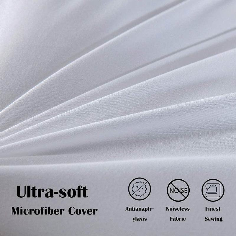 YRM Bedding's YRM Beddings 180 GSM Microfiber Lightweight Soft Fluffy Comforter Double Bed 90 x 100 All Weather Comforter AC ComforterBlanketQuiltRajai Dark Grey - Image 4