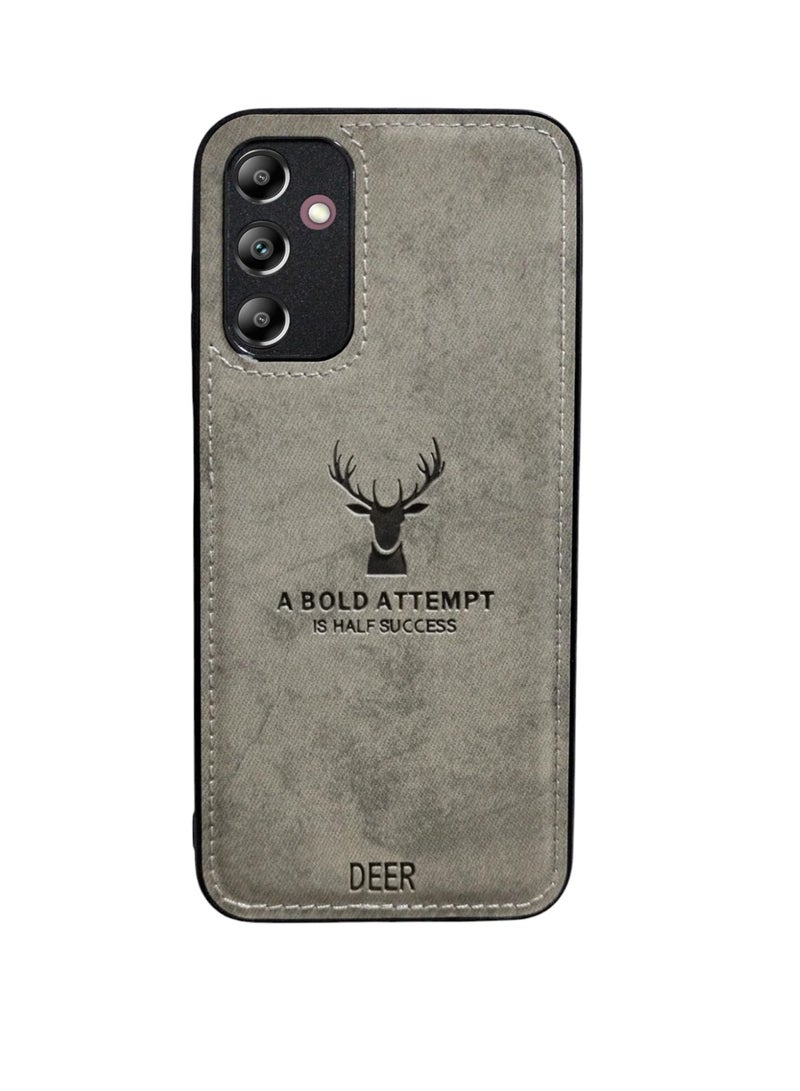 دير جراب كامل الجسم من مادة TPU بتصميم رقمي فاخر ناعم الملمس مقاوم للأوساخ ومضاد للصدمات ومضاد لبصمات الأصابع لهاتف Samsung Galaxy A14 (أسود)