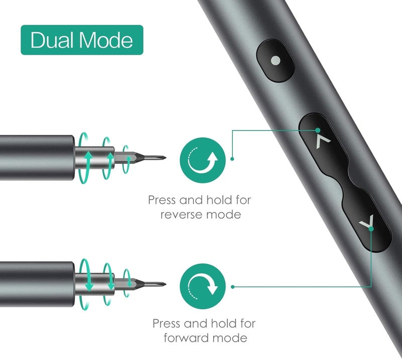 ORIA Electric Screwdriver, 28 in 1 Mini Precision Screwdriver Set, Rechargeable Repair Tools Kit, with Type-C Charging for Smartphones,Toys, PC - Image 4