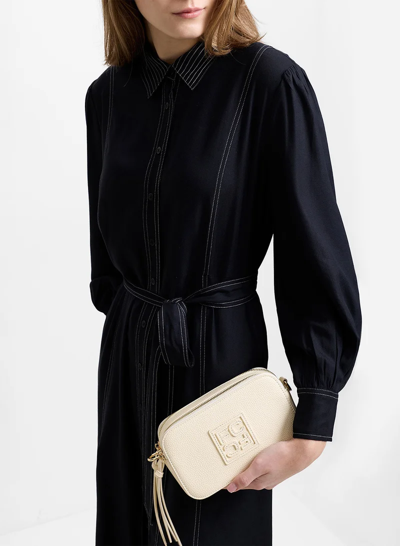 French Connection Women Beige Kaia Crossbody Bag