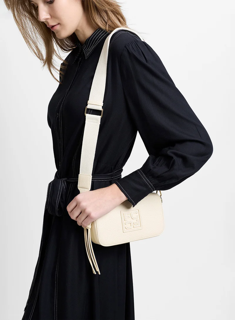 French Connection Women Beige Kaia Crossbody Bag