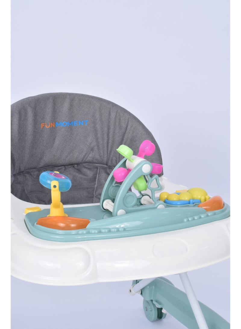 FUN MOMENT Baby Walker With Padded Soft Seat - Image 3