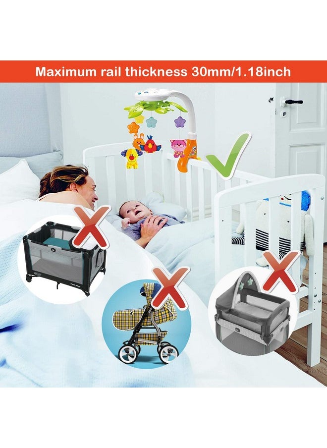 Baby Crib Mobile With Relaxing Music. Includes Ceiling Light Projector With Stars, Animals. Musical Crib Mobile With Timer. Nursery Toys For Babies Ages 0 & Older