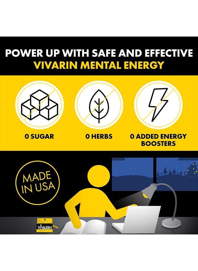 Vivarin , Caffeine Pills, 200mg Caffeine per Dose, Safely and Effectively Helps You Stay Awake, No Sugar, Calories or Hidden Ingredients, Energy Supplement, 40 Tablets  - Image 2