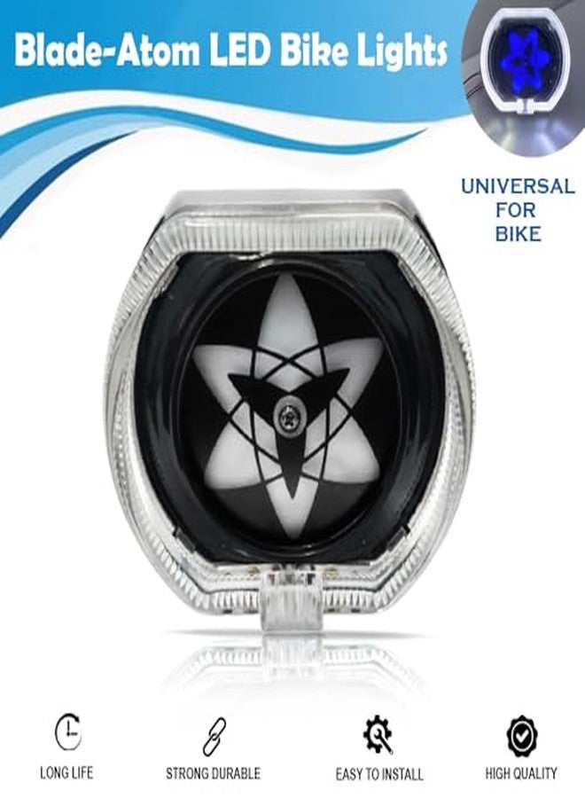 SORAX Universal LED Bike Light - Weather-Resistant ABS, White-Blue Beam, Compact for 2.5 Inch Headlight Splendor, V3 Aerox, Bullet & More Bikes - Image 3