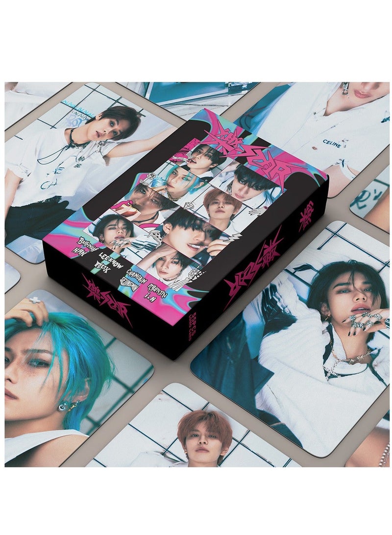 EHOME 55Pcs Stray Kids Photo Card New Album ROCK STAR Lomo Card - Image 1