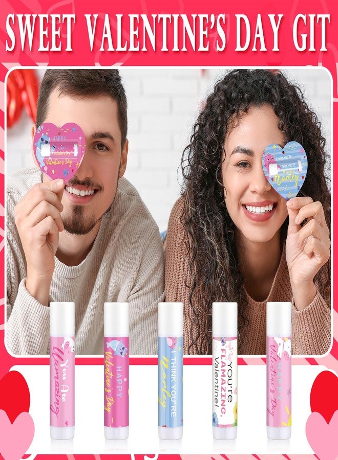 Loopeer 25 Pcs Valentines Lip Balms Bulk Galentines Day Party Favors Valentines Basket Stuffers Moisturizing Lip Balm Favors for Women Coworker Friends Teacher Classroom Exchange Prize(Heart Style) - Image 5