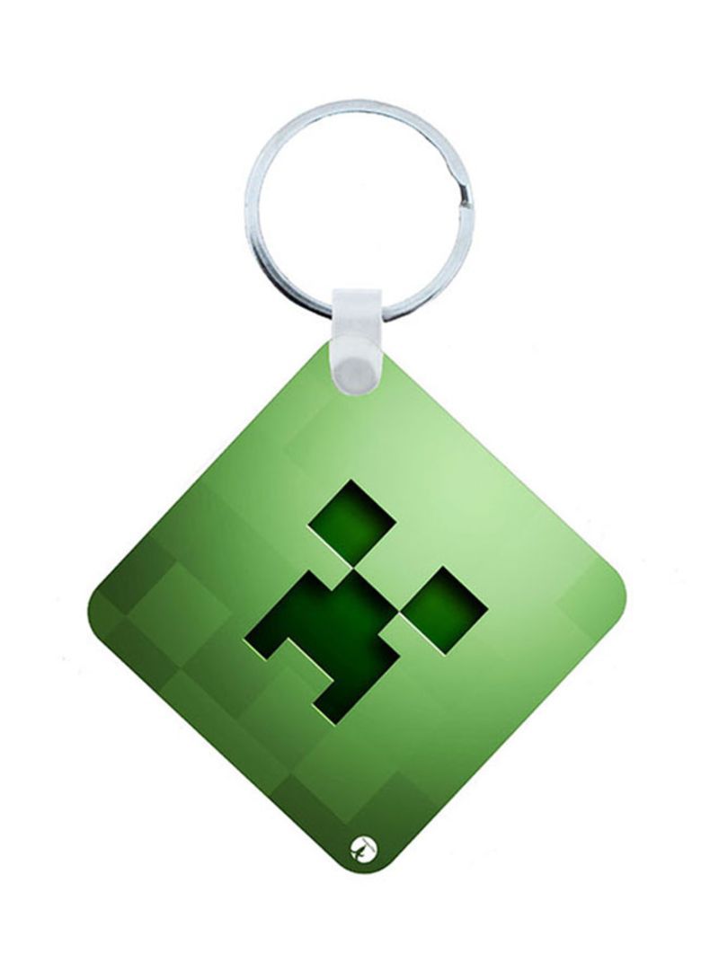 Minecraft Wooden Keychain