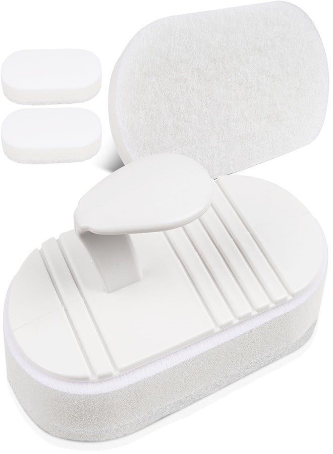 TidyMister Hot Tub & Spa Scrub Pad - Flexible Handheld Non-Scratch Scouring Pads for Jacuzzi, Pool Tile & Surface Cleaning, Replaceable Design, 2 Pack - Image 1