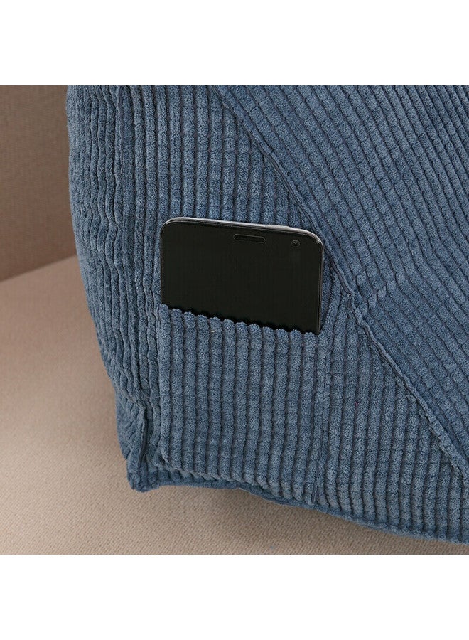 Avivi Cushion, Headboard Triangle Pillow Backrest, Soft Pack Lumbar Support Sofa Throw Pillow Lumbar Pillow Corn Blue - Image 2