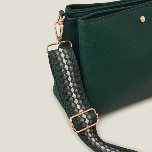 Accessorize London Women's Green Webbing Sling Bag | Bags for women | Ladies Purse Handbag| Bags for Women For Office Use, Work - Image 4