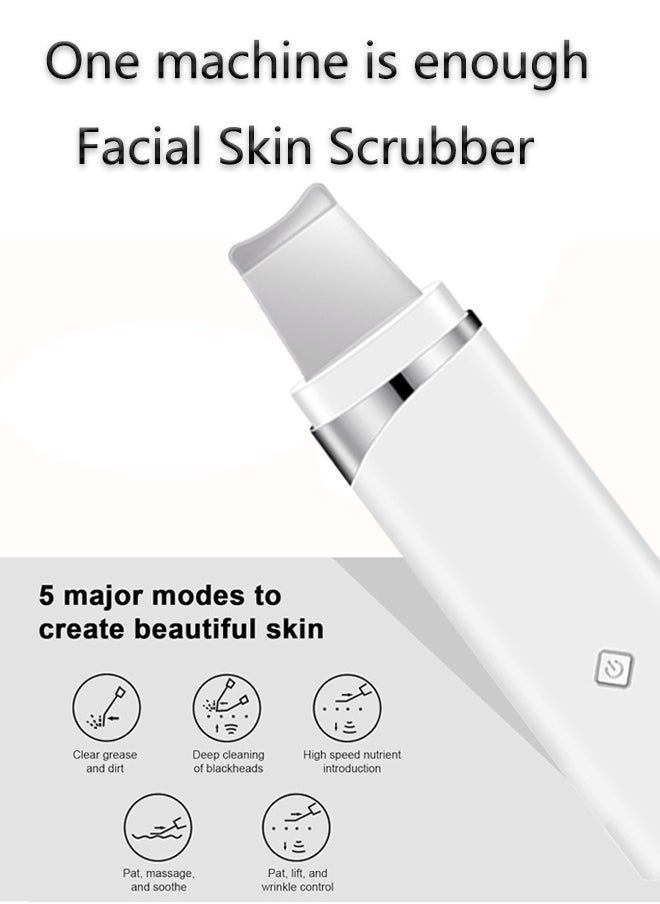 K.SKIN - Skin Scrubber,Ultrasonic EMS Ion Exfoliating Device Face Cleanser and Blackhead Remover Pores Cleaning Wrinkle Remover Comedone Extractor Skin Care - Image 1
