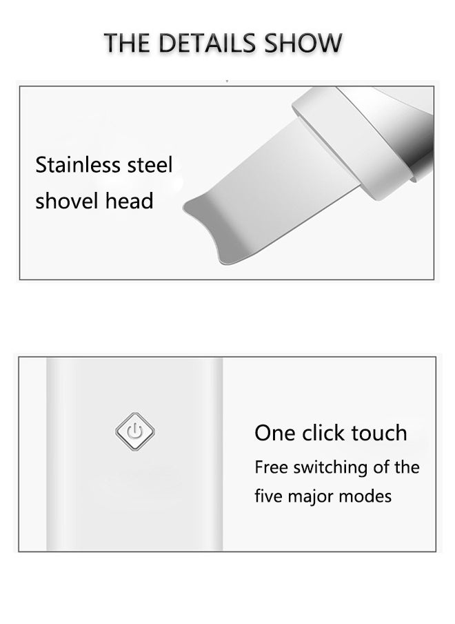 K.SKIN - Skin Scrubber,Ultrasonic EMS Ion Exfoliating Device Face Cleanser and Blackhead Remover Pores Cleaning Wrinkle Remover Comedone Extractor Skin Care - Image 1