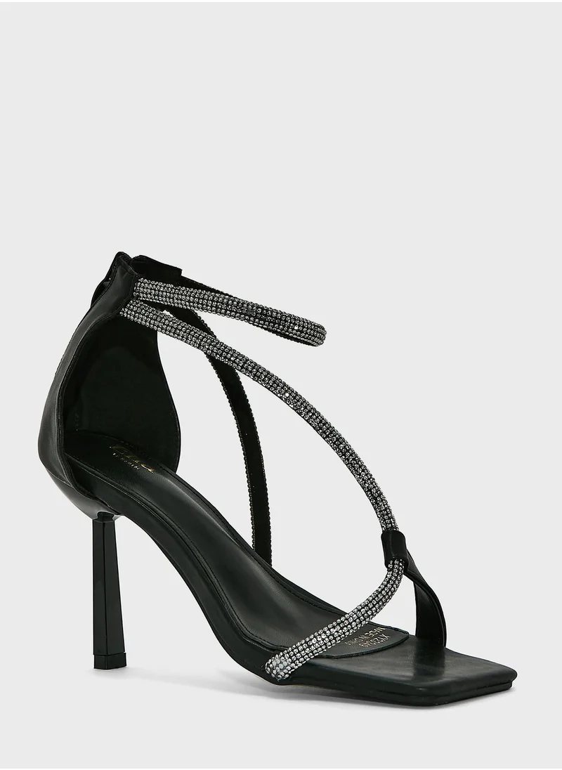 ايلا ليمتد اديشن Diamante Criss Cross Strap Sandal