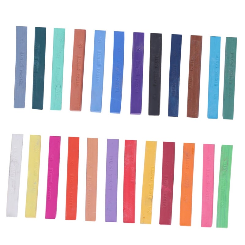 24 Pastel Chalk Sticks Pencils For Art Sketching Oil Pastel Graffiti Drawing - Image 2