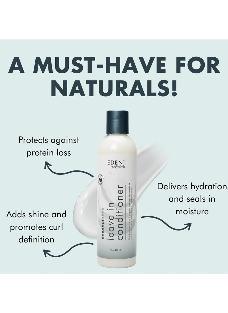 eden bodyworks - COCONUT SHEA LEAVE IN CONDITIONER 8 FL OZ, 235 ml - Image 1