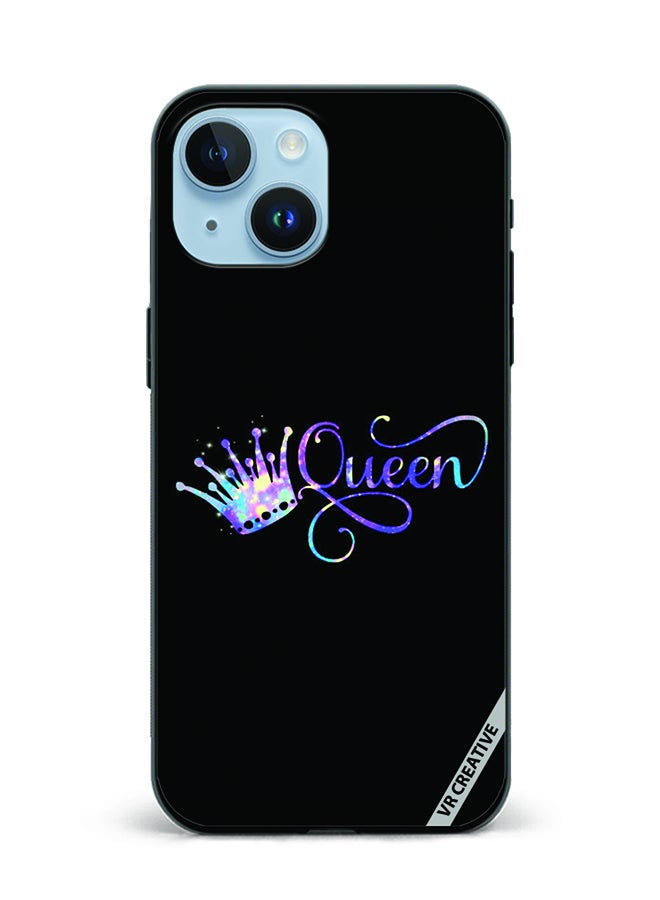 VR CREATIVE Protective Case Cover For Apple iPhone 15 Queen Design Multicolour - Image 1