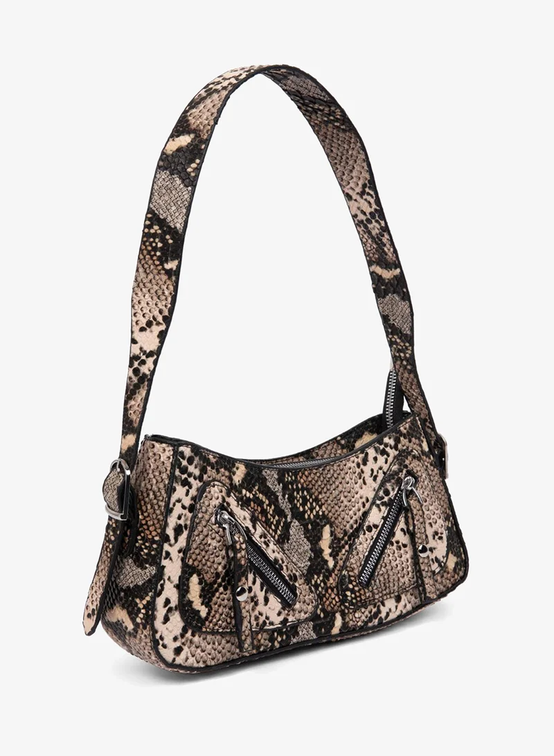 DeFacto Woman Snake Skin Patterned Shoulder Bag