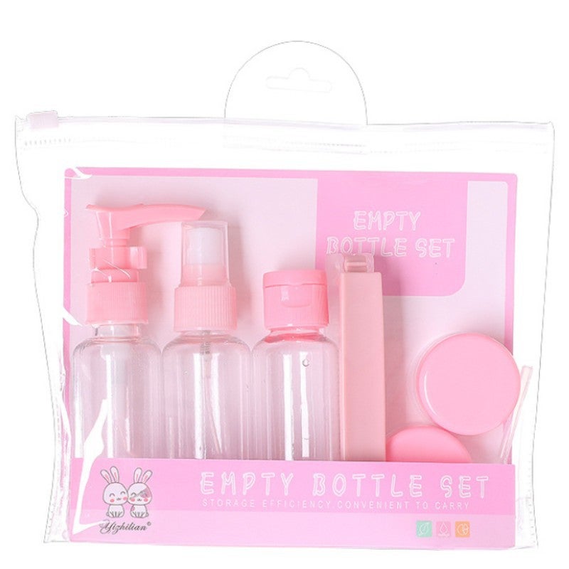 Travel Seven-Piece Set Bottling Squeeze Spray Storage Bottle Emulsion Bottle Cosmetic Classification Bottle - Image 2