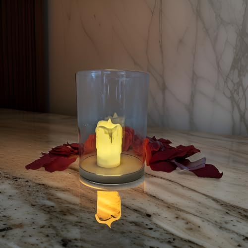 Ein Sof Large Size Borosilicate Glass Cover for Akhand Diyas - Akhand Jyoti Wind Protector, Tealight & Led tealights, 5.5 inches Height, 4.2 inches Width - Image 2