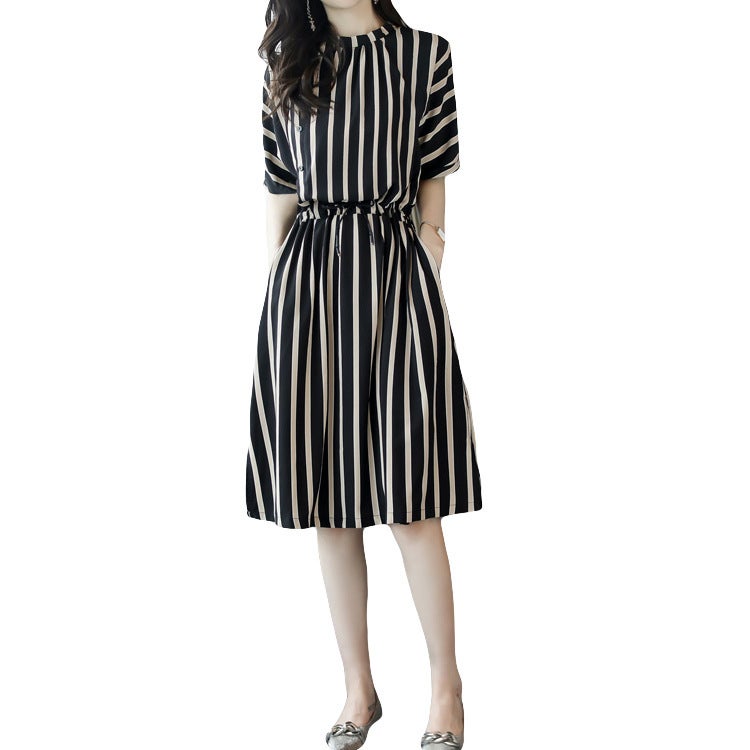 Hepburn style dress, elegant feminine daily styling - Image 4